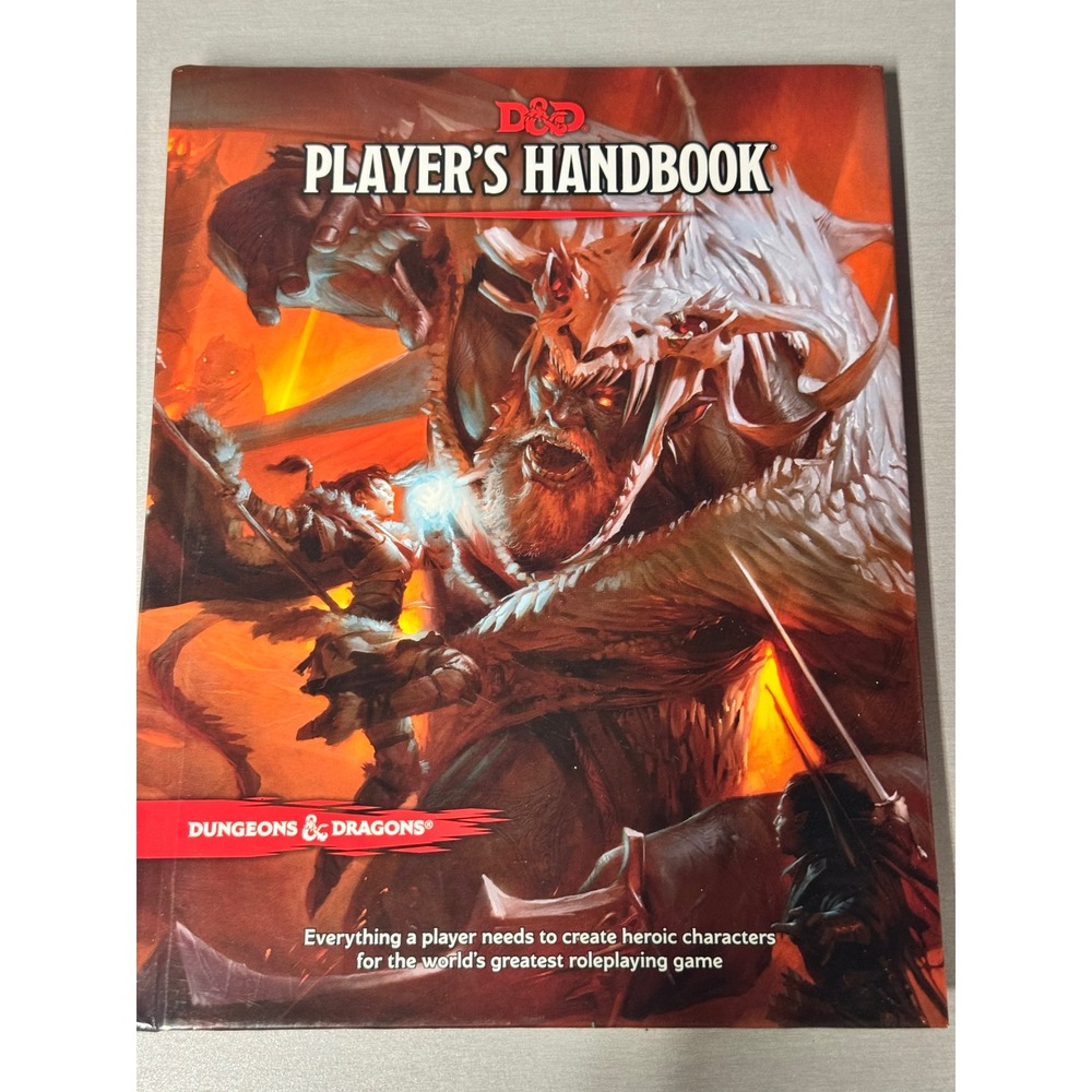 Dungeons & Dragons Players Handbook 5th Edition Core Rulebook Hardcover D&D Book